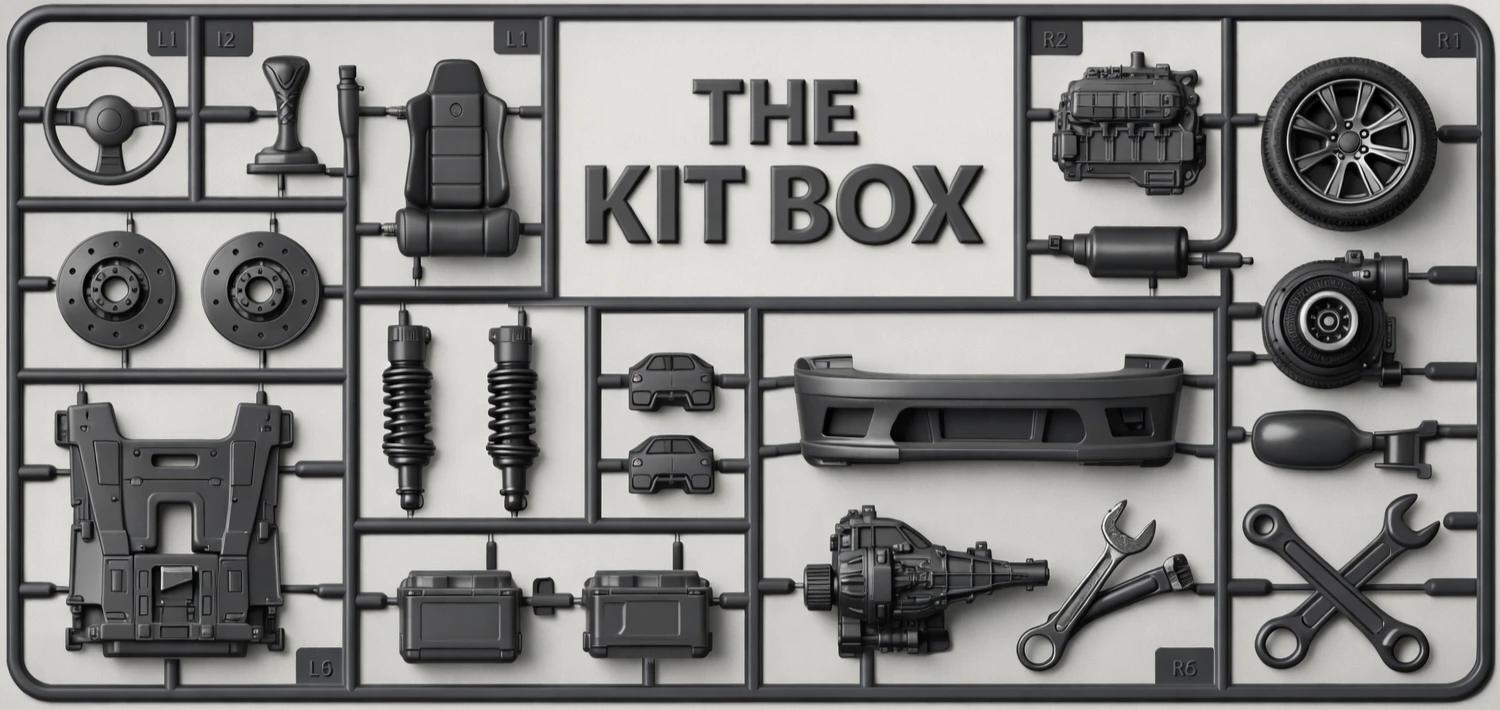The Kit Box model kit parts
